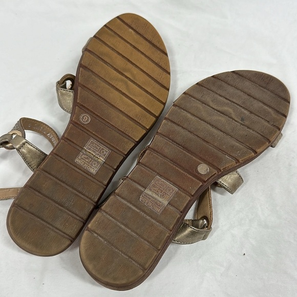 Patrizia by Spring Step Bronze Crystal Strappy Flat Sandals, 9 - Picture 8 of 9